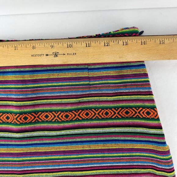 Tribal FESTIVAL BOHO Multicolor Embroidered Woven Western Skirt Mini Navajo S - Picture 10 of 11